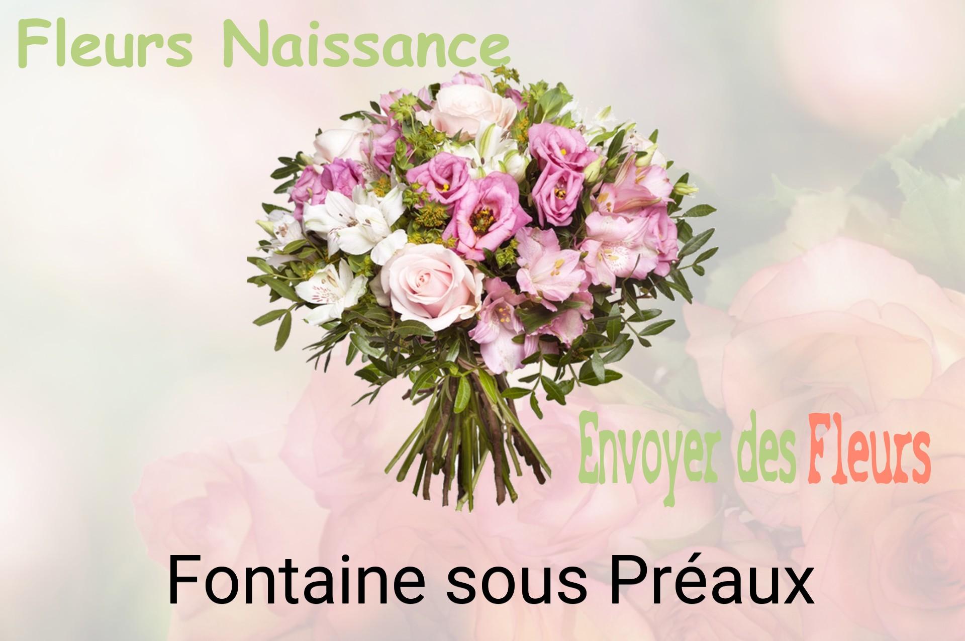 Bouquet de fleurs de naissance livré à Fontaine-sous-Préaux