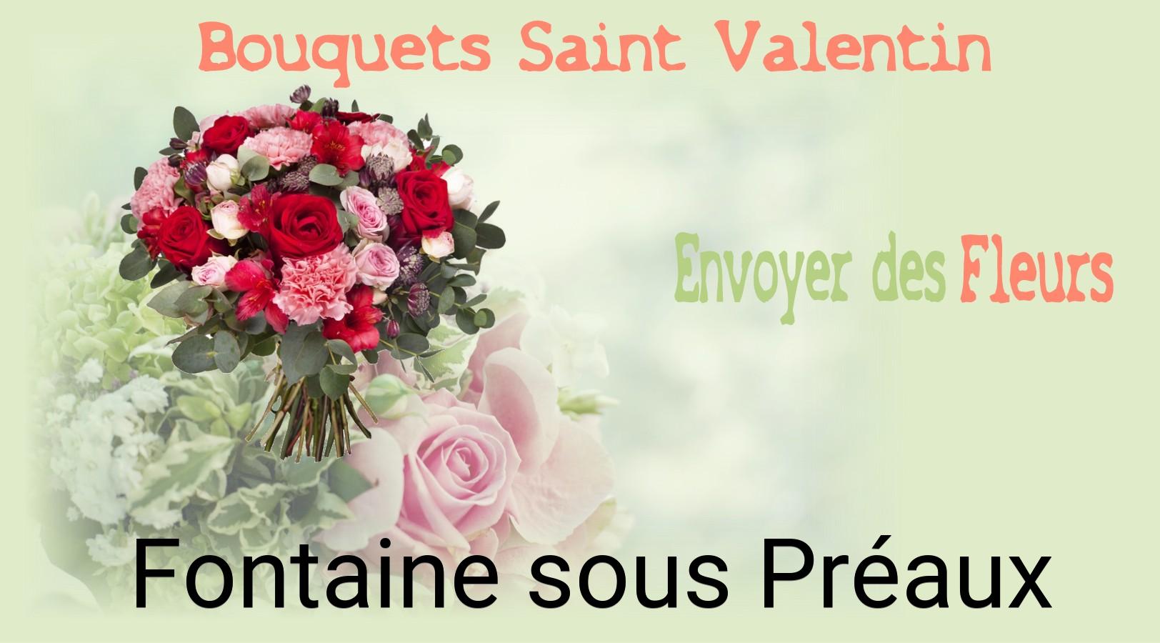 Roses de Saint-Valentin livrées à Fontaine-sous-Préaux